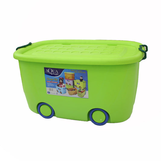 AQUA PLAST Container/Storage Box with Wheels & Locks
