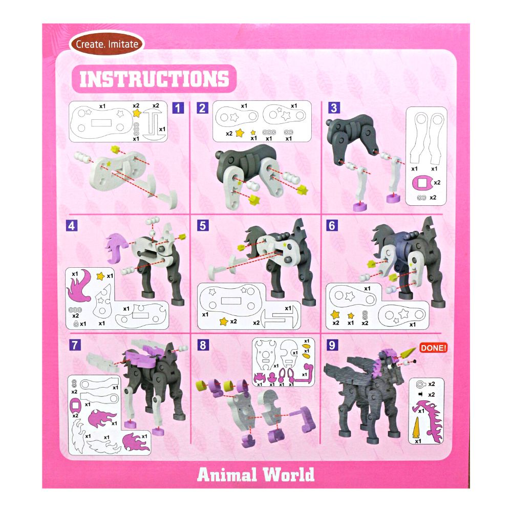 66PCs 3D Soft Blocks-Unicorn (3)