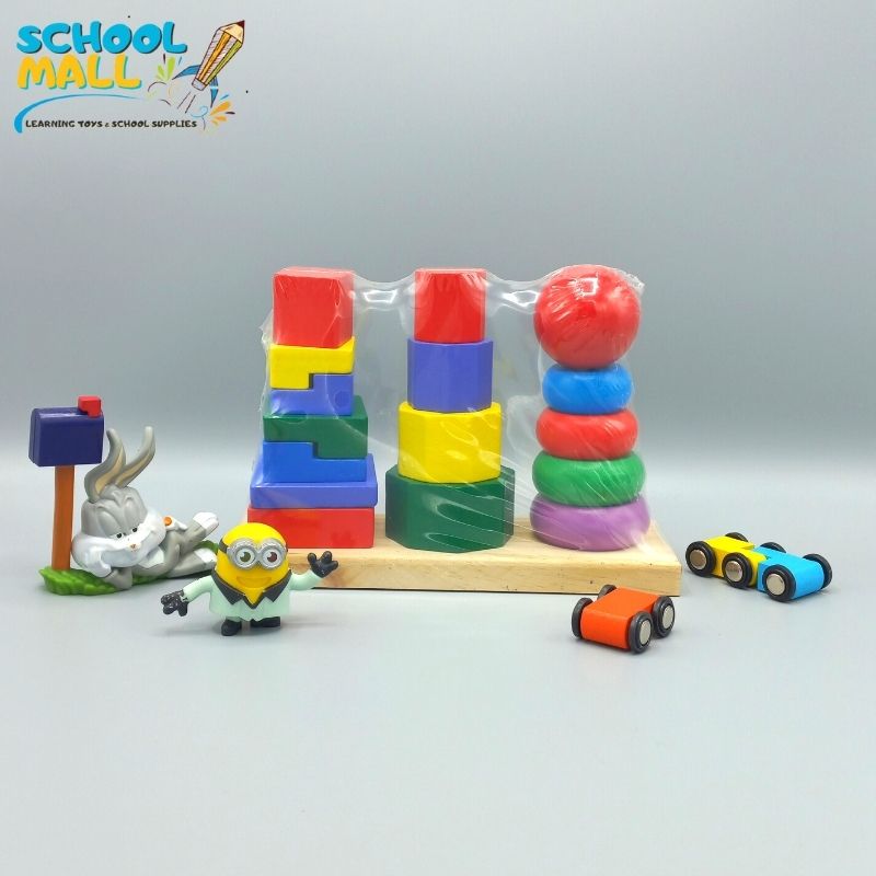 Colourful Three Column Tower