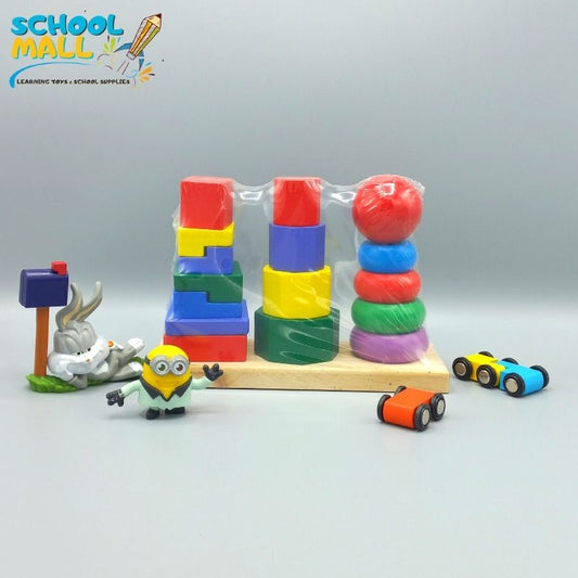 Colourful Three Column Tower