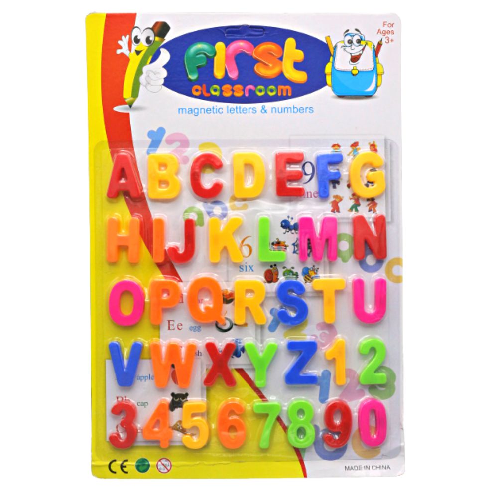 First Classroom Magnetic Letters & Numbers-English
