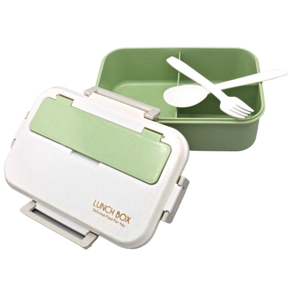Lunch Box with Spoon and Fork (Large)