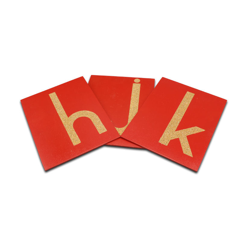 Montessori Small Alphabet Sandpaper Letters with Boxes