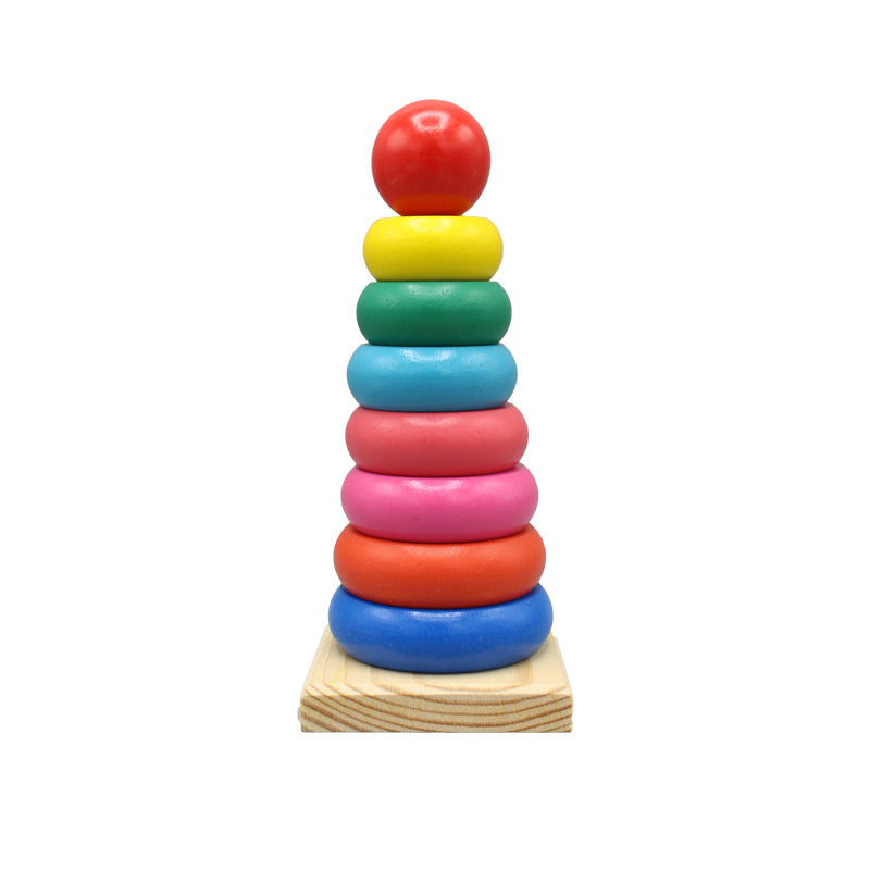 Wooden Rainbow Tower Large