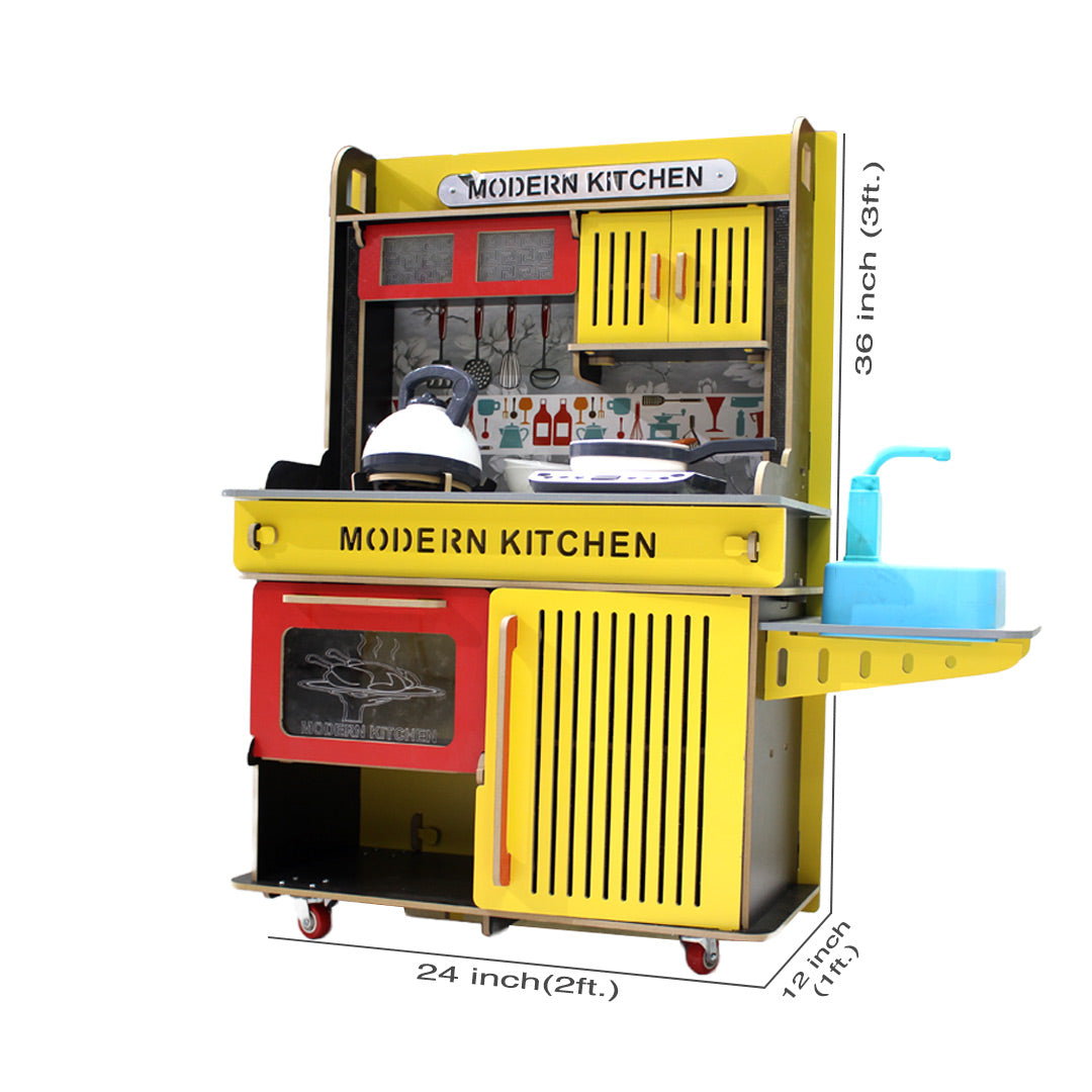 36 PCs Modern Kitchen with Utensils Playset