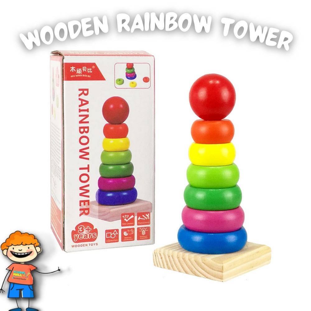 Wooden Rainbow Tower (1)