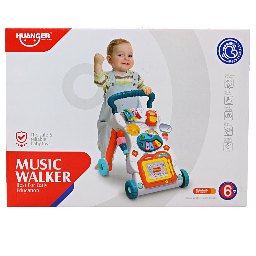 Music Walker for Toddlers –  with magic board & piano