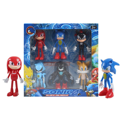 Pack of 6 Sonic Action Figures