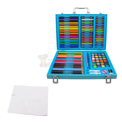 128 Pcs Wooden Coloring Art Kit