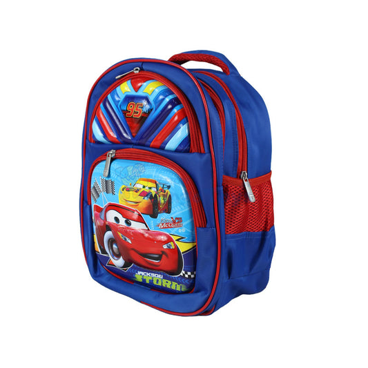 Car Embossed School Bag 14 inch (1761)