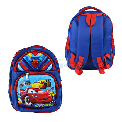 Car Embossed School Bag 14 inch (1761)