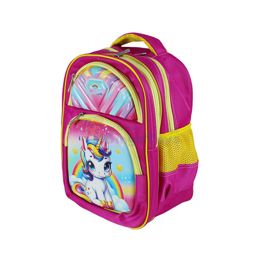 Unicorn Embossed School Bag 14 inch (1761)