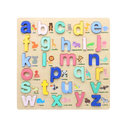 3D Alphabets Learning Wooden Board – 957