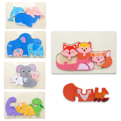 3D Wooden Animal Puzzle Board (1188)