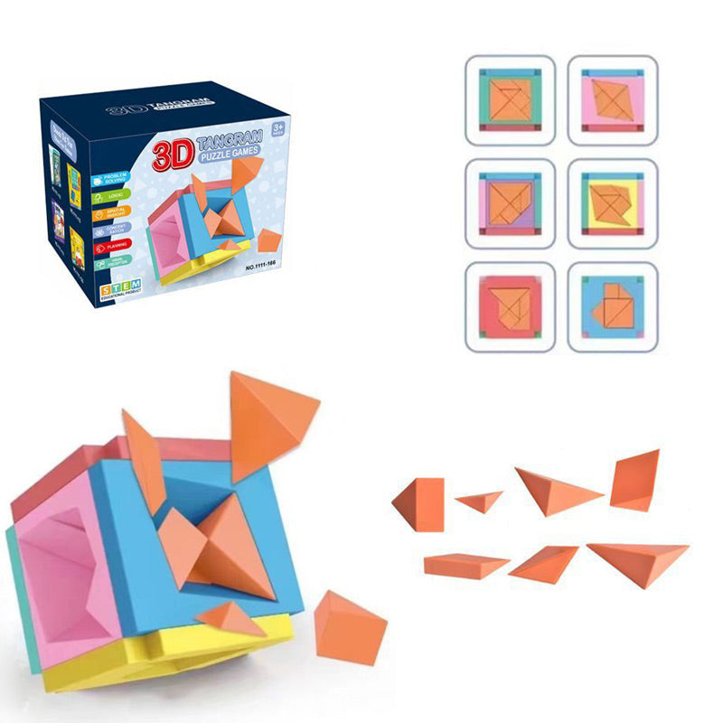 3D Tangram Puzzle Cube