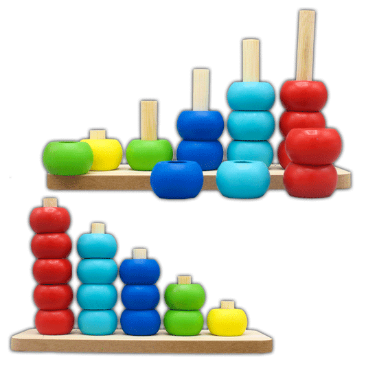 Multicolor Wooden Backgammon Game