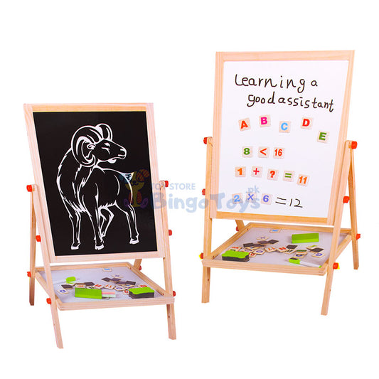 2 in 1 Wooden Easel Black & White Board (1519)