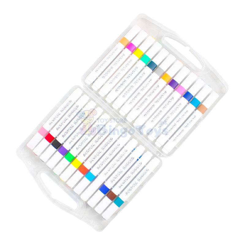 24 Color Acrylic Triangle Markers #2076