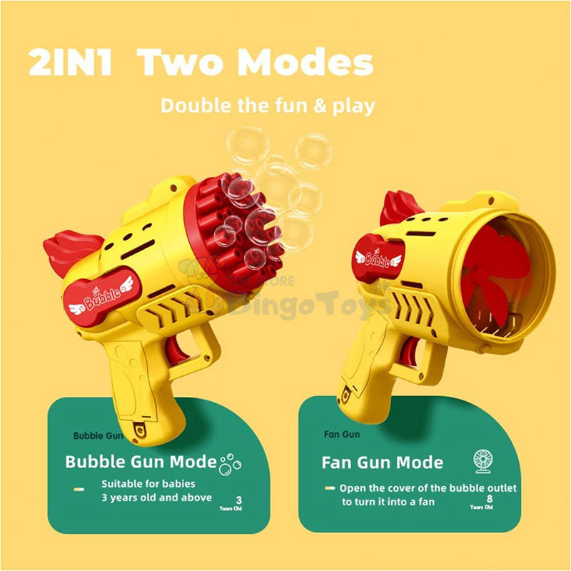 29 Holes Bubble Machine Gun with Colorful Lights