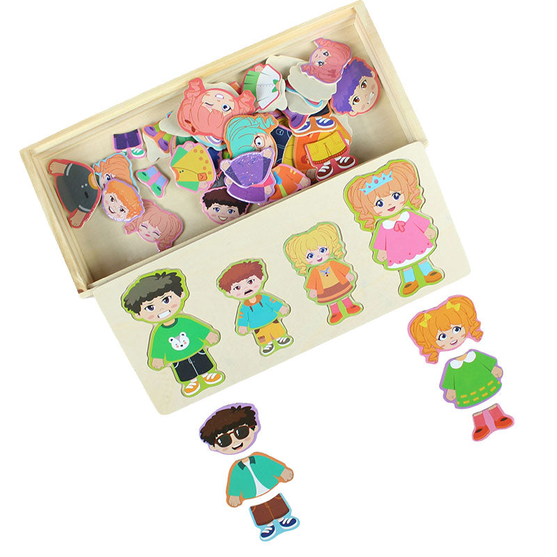 Wooden Dress up Puzzle Board