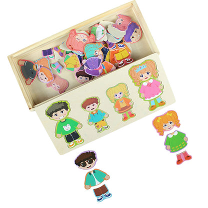 Wooden Dress up Puzzle Board