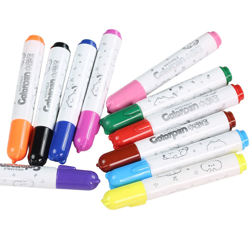 Washable Color Markers Set 18 Pcs with Storage Case