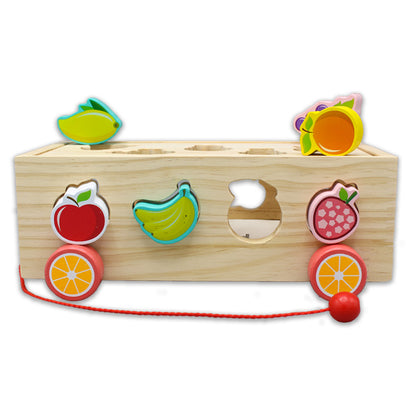 Wooden Fruit Shape Matching Car