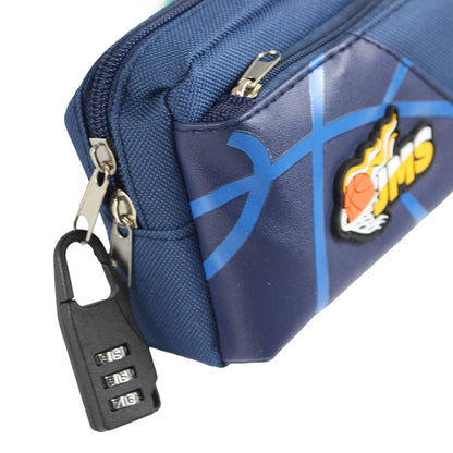 Basketball JMS Zipper Pouch with Lock