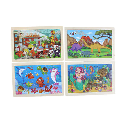 30 Pcs Wooden Puzzle Board for Kids (1986)