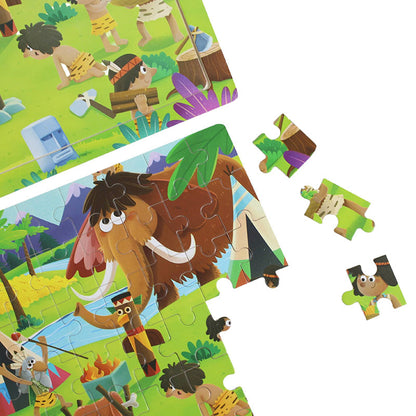 60 Pcs Kids Discovery Puzzle Board Wooden #2066