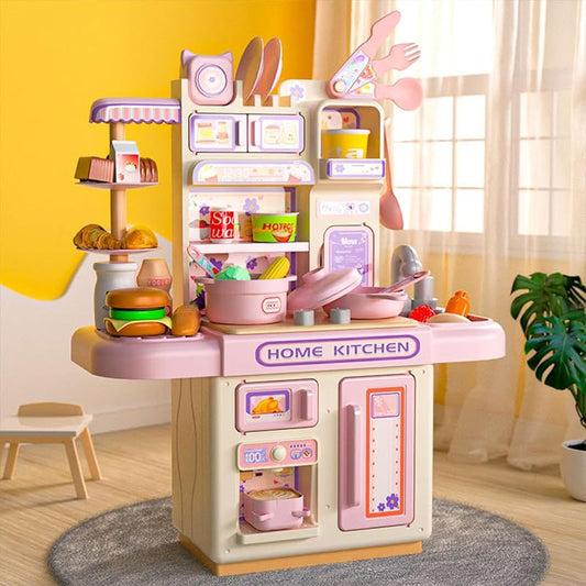 Dream Kitchen Playset with Steam, Water Tap & Cooking Accessories