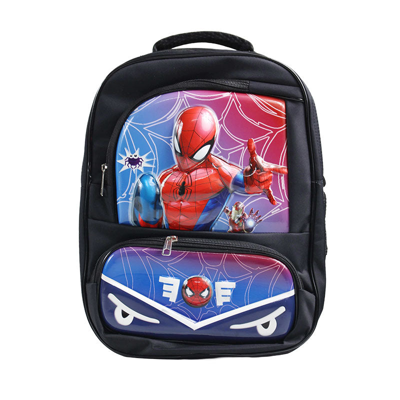 Spiderman Style Cartoon Kids Backpack 15 inch #2899