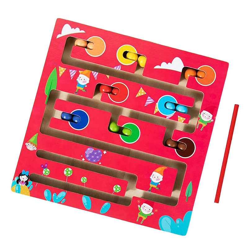 Matching Color Beads Game Wooden