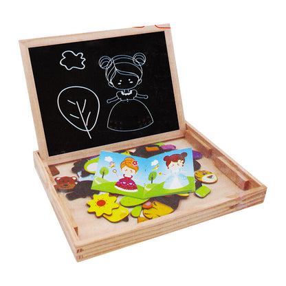 Change the Princess Dress Wooden Puzzle Board