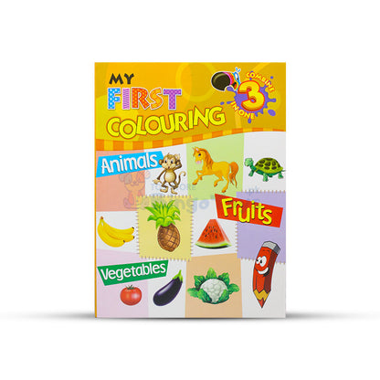 3 in 1 My First Coloring Book Animals, Fruits & Vegetables