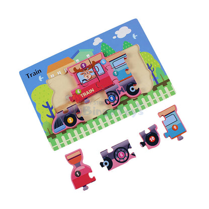 3D Number Jigsaw Puzzle Wooden Board #1992