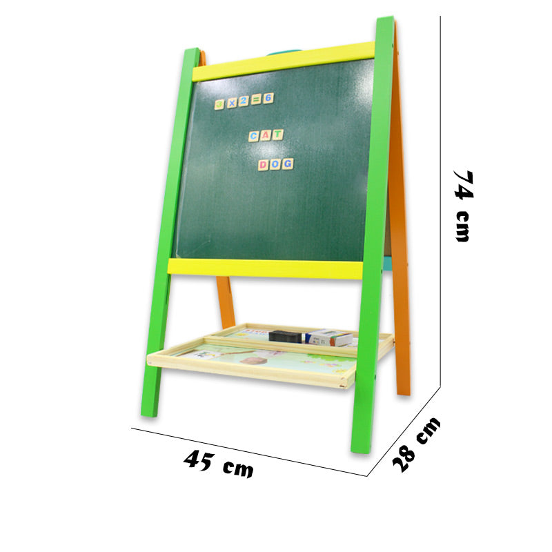 Wooden Two-Sided Magnetic Drawing Board