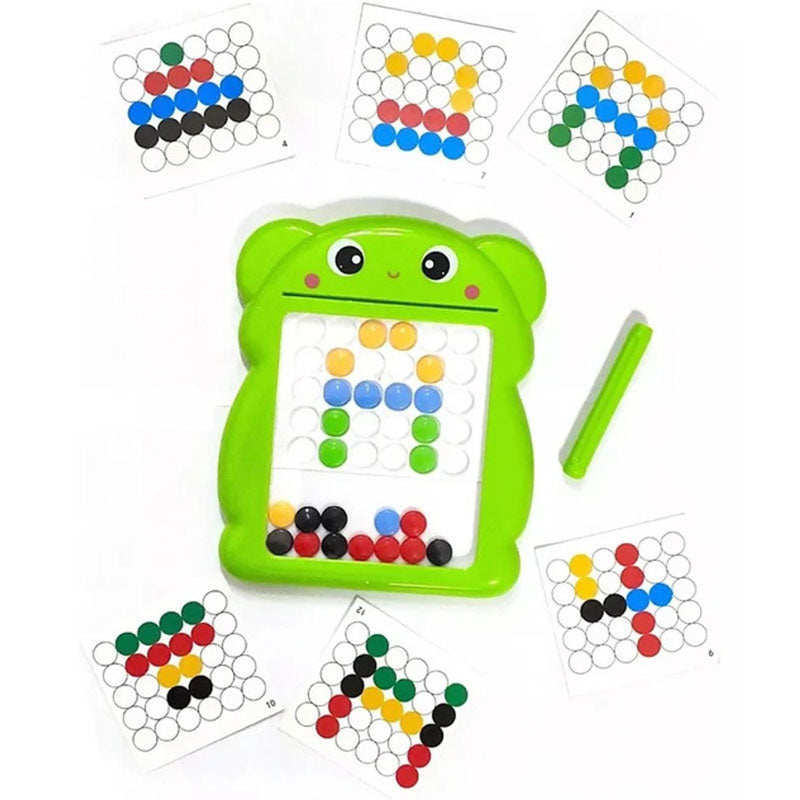 Cute Cartoon Magnetic Drawing Puzzle Board with Cards