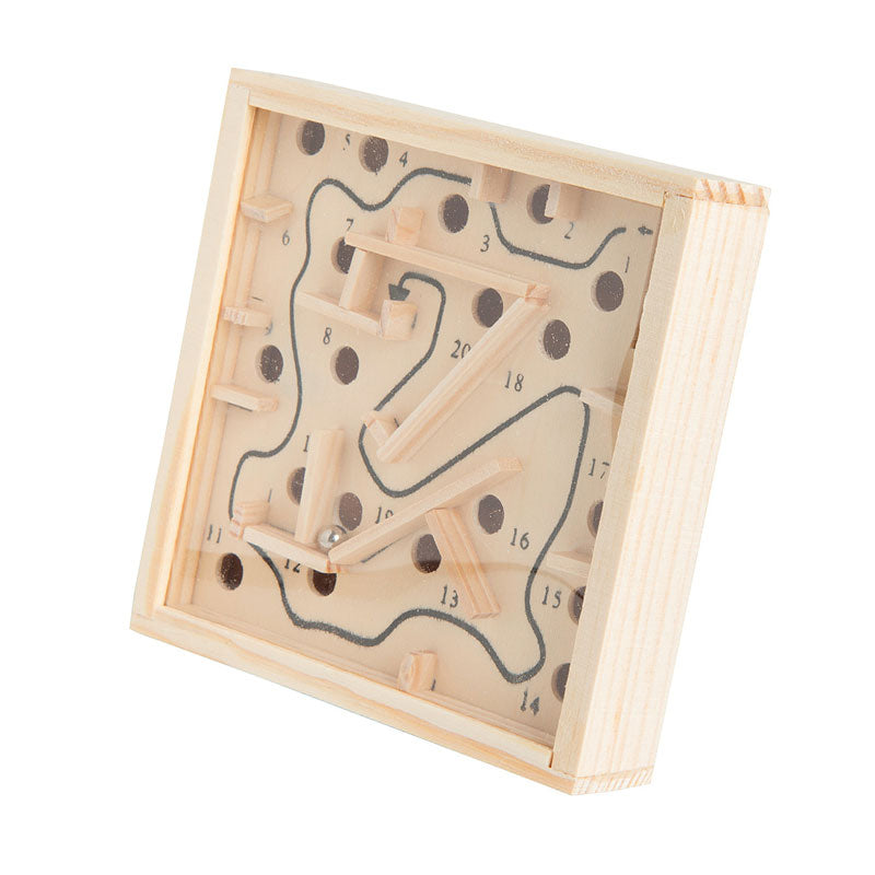 Wooden Mini Labyrinth Ball Maze Game