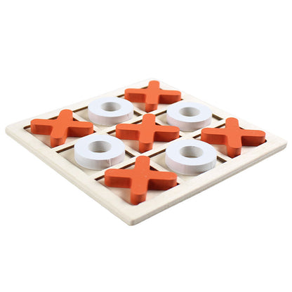 3D Wooden Tic Tac Toe Board Game