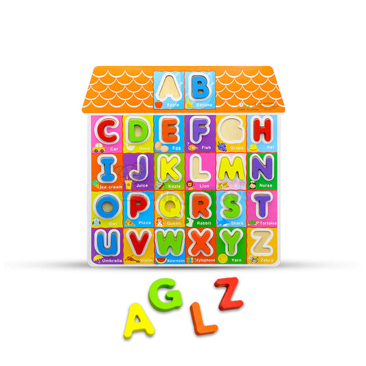 3d Capital Alphabets Puzzle board with Names