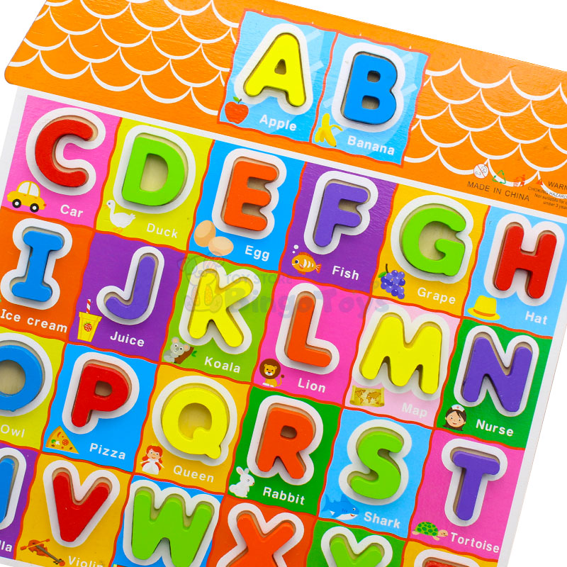 3d Capital Alphabets Puzzle board with Names
