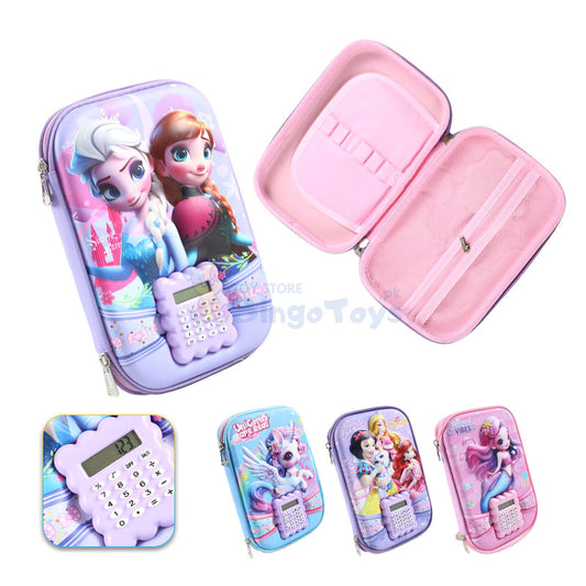 3d Embossed Pouch with Calculator for Girls #1989