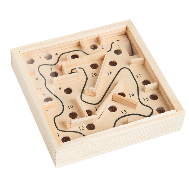 Wooden Mini Labyrinth Ball Maze Game