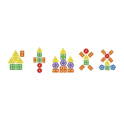 Wooden 6 Sets of Shape Matching Blocks