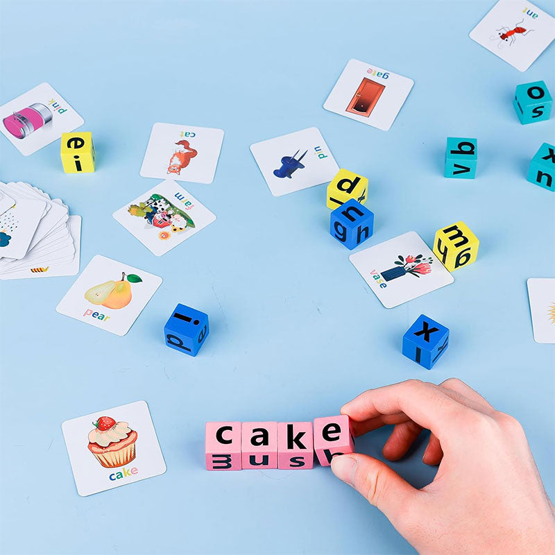Magnetic Word Spelling Game with Bell