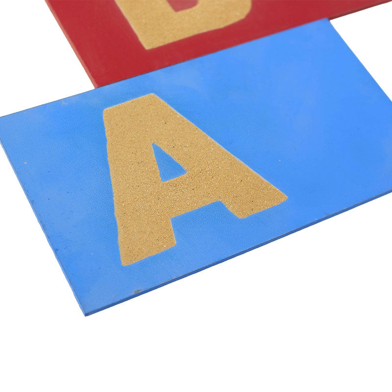Montessori Capital Alphabet Sandpaper Letters with Boxes