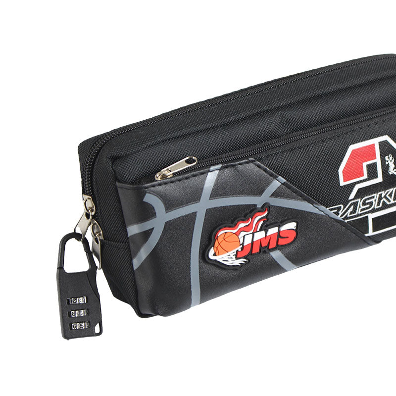 Basketball JMS Zipper Pouch with Lock