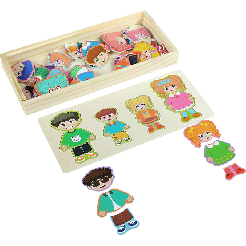 Wooden Dress up Puzzle Board