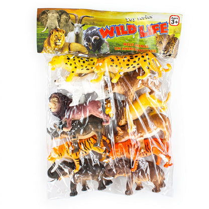 12 Pcs Wild Animal Large Figures For Kids
